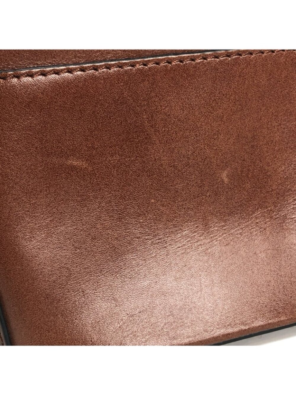 Etienne Aigner Purse Small Brown Genuine Leather Double Handle Hand Bag Casual - Picture 6 of 12